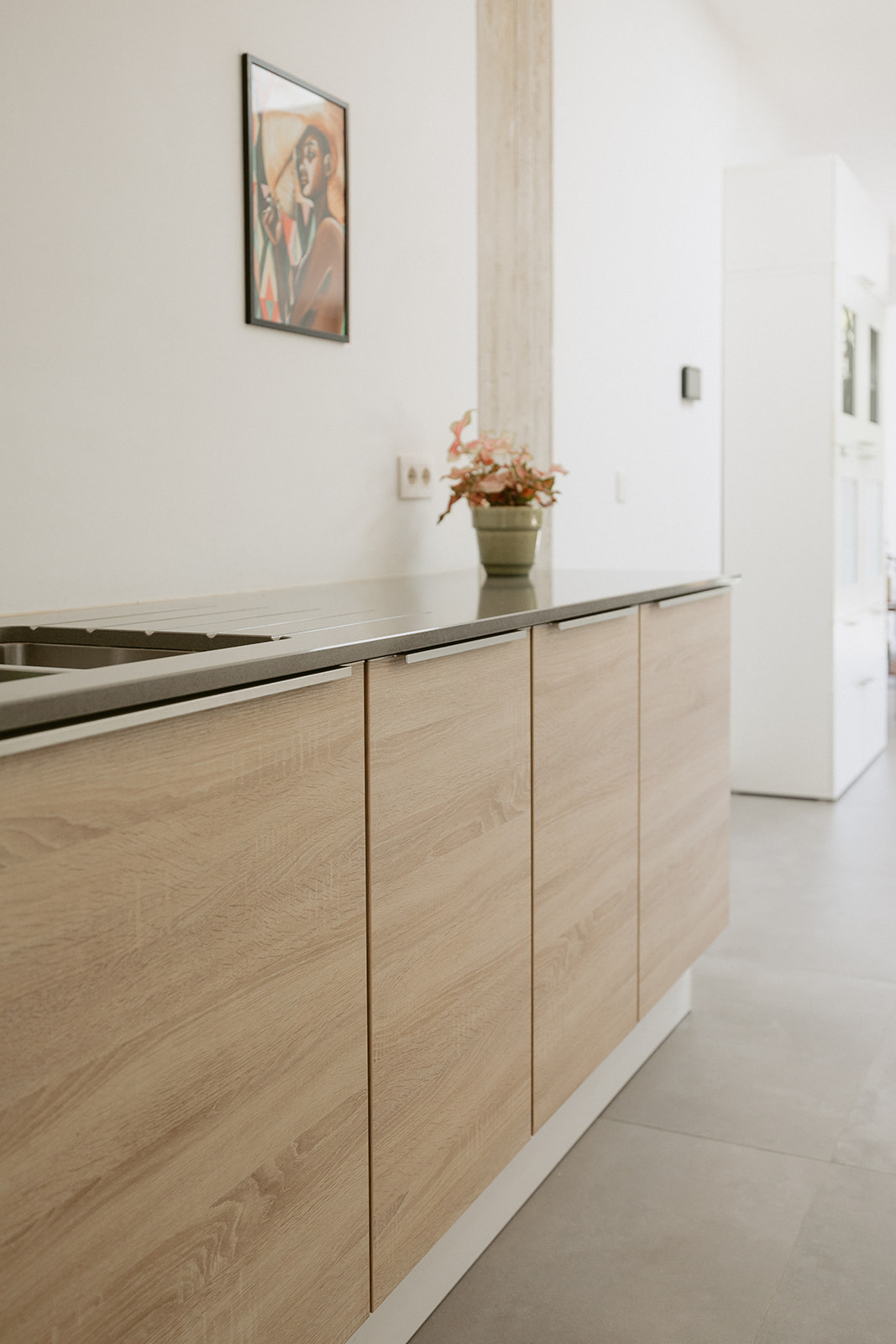 Houtlook keuken detail